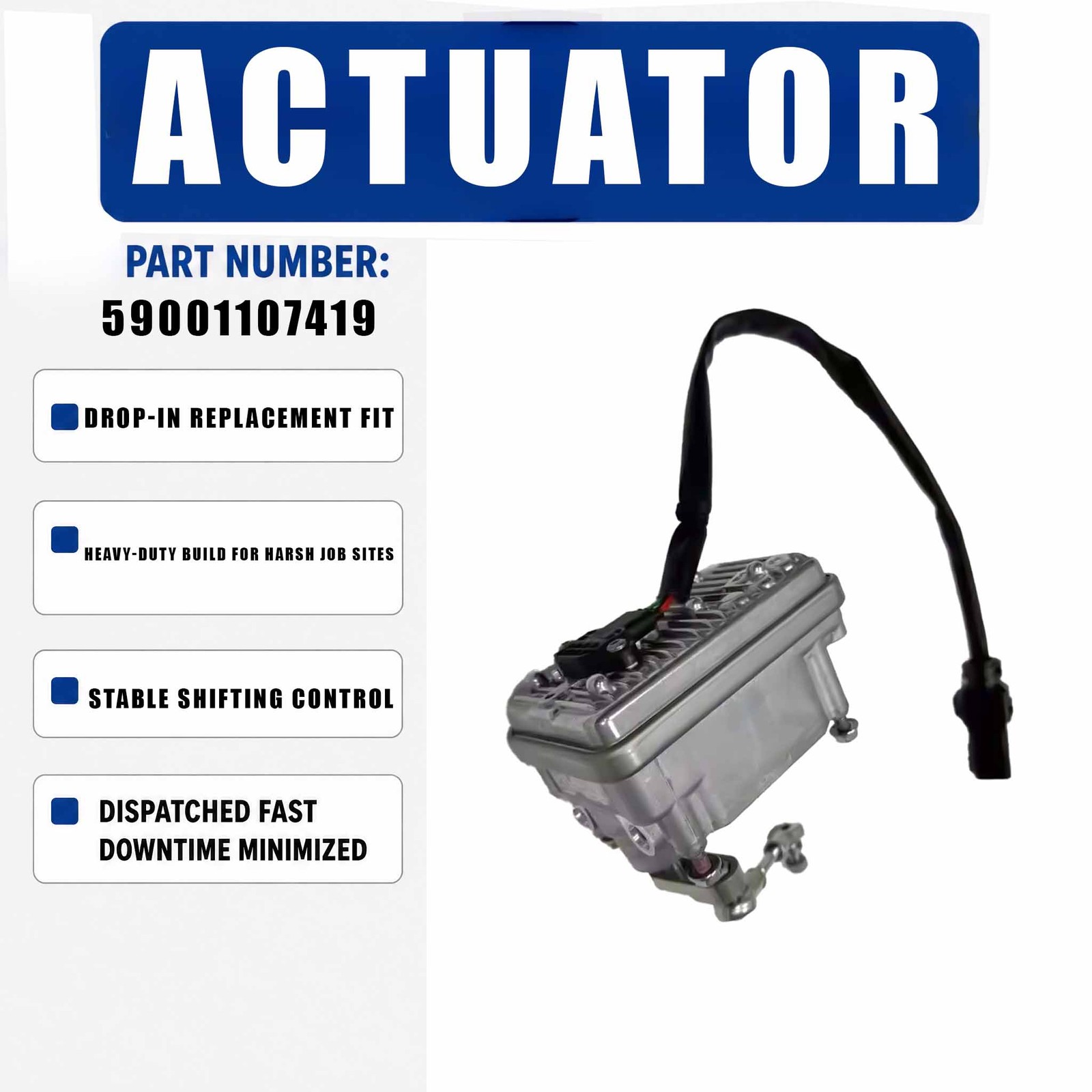 12V Turbo Eletronic Actuator 5900 Series59001107419 C1760023095 For Chevrolet