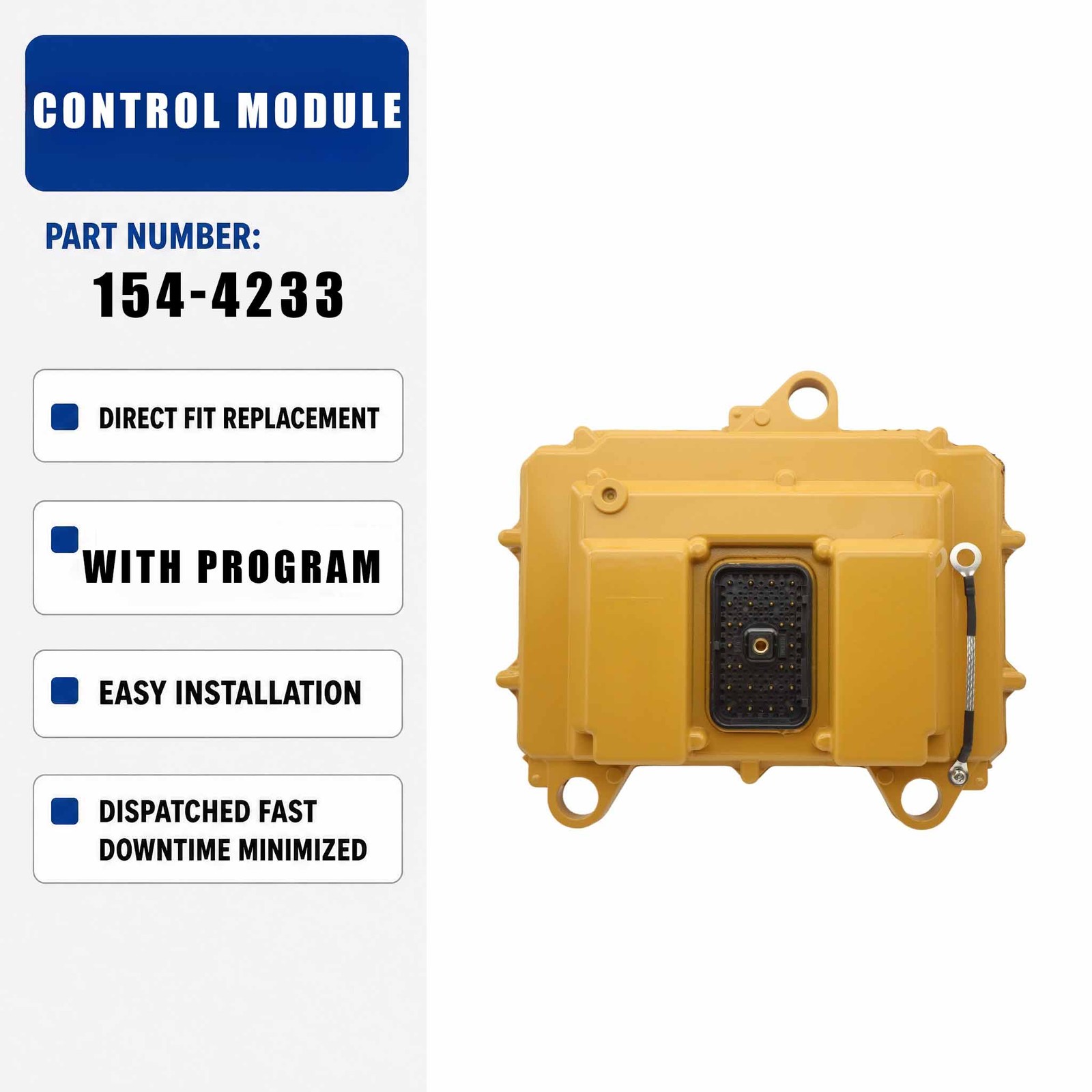 With program ECM Electronic Control Module 154-4233 For Caterpillar CAT 262