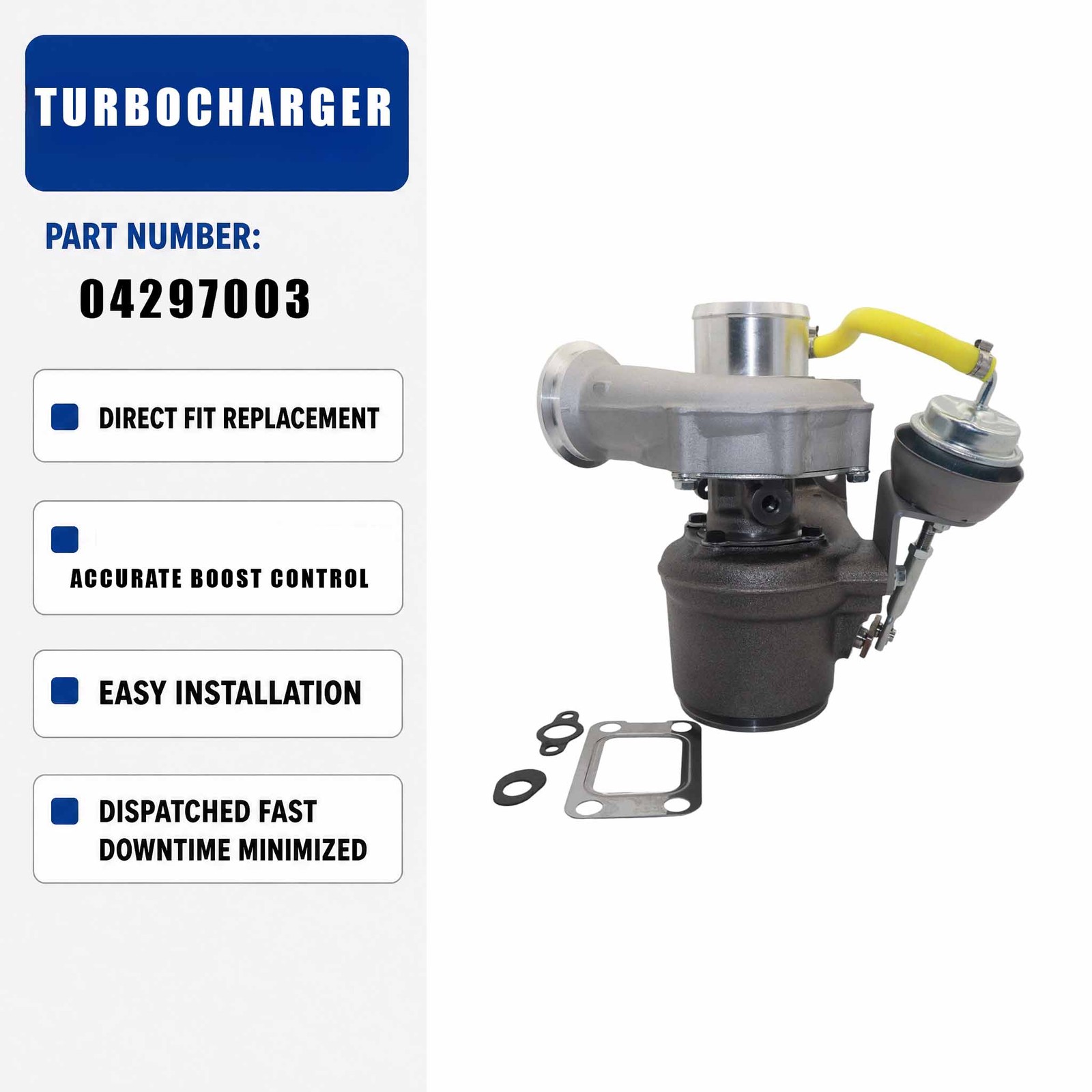 Turbocharger 04509503KZ 53049880118 MTK3401NM For Deutz TCD2012L4 4.04L