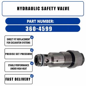 360-4599 Hydraulic safety valve For Caterpillar CAT 330D MH 328D LCR 329D LN