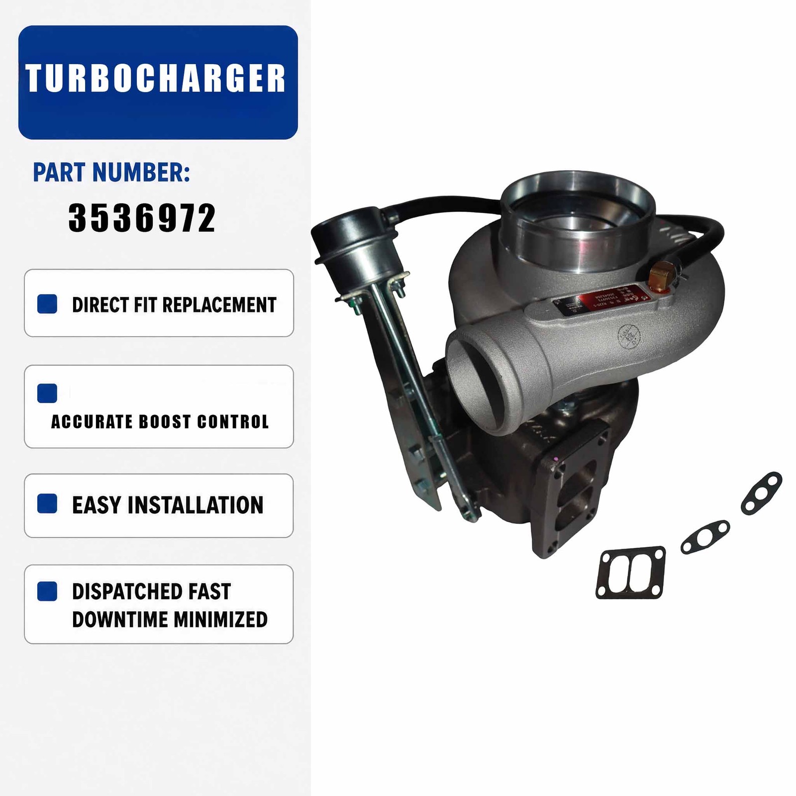 3536971 Turbocharger For KOMATSU Loader WA270