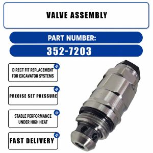 valve assembly 352-7203 For Caterpillar CAT 352F OEM Spl Solution Based On