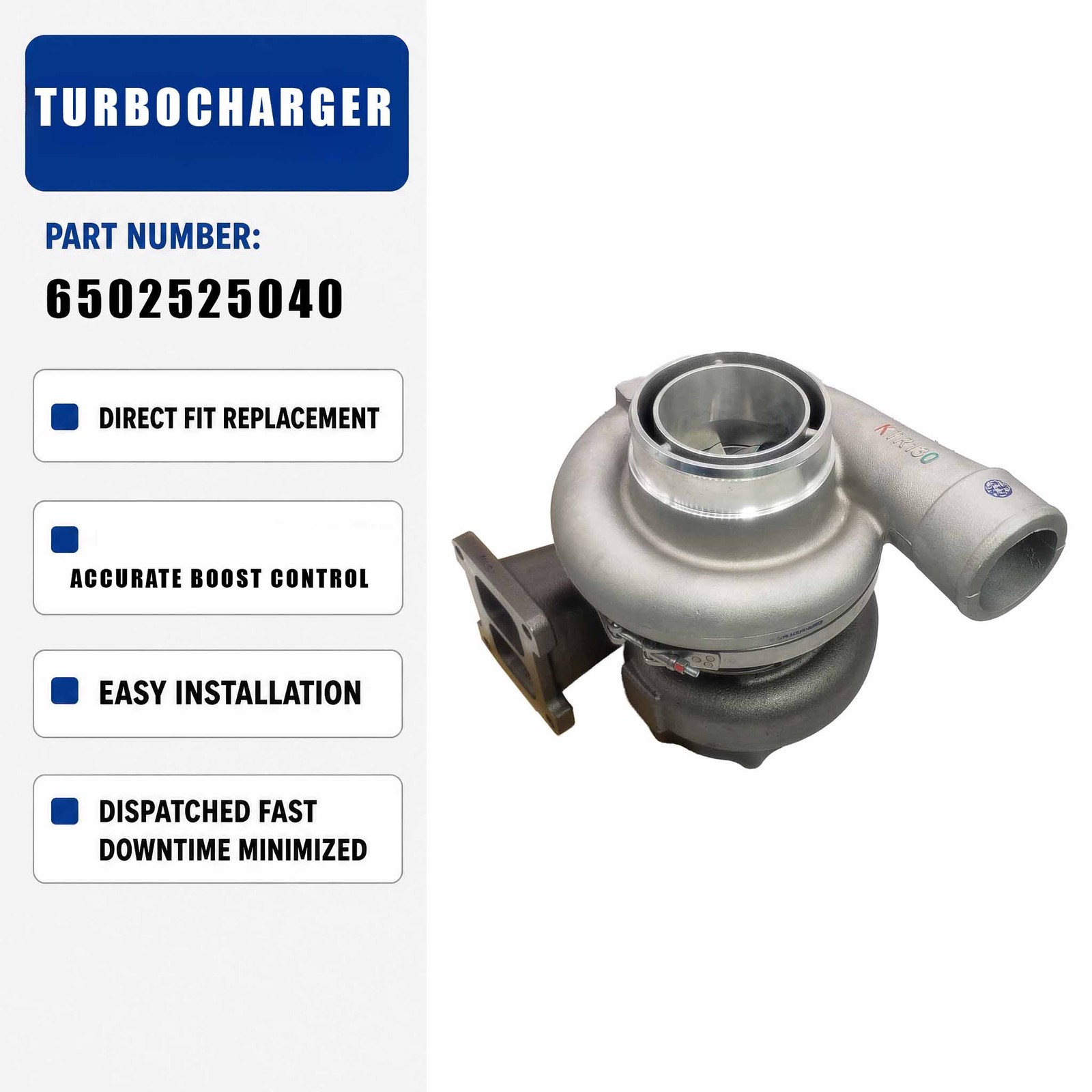 KTR130E533AW Turbocharger For KOMATSU Excavator PC1250-8 PC1250LC-8
