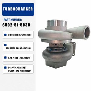 Turbocharger 6502515010 6502-51-5030 For Komatsu Wheel loader WA600-6 Bulldozer