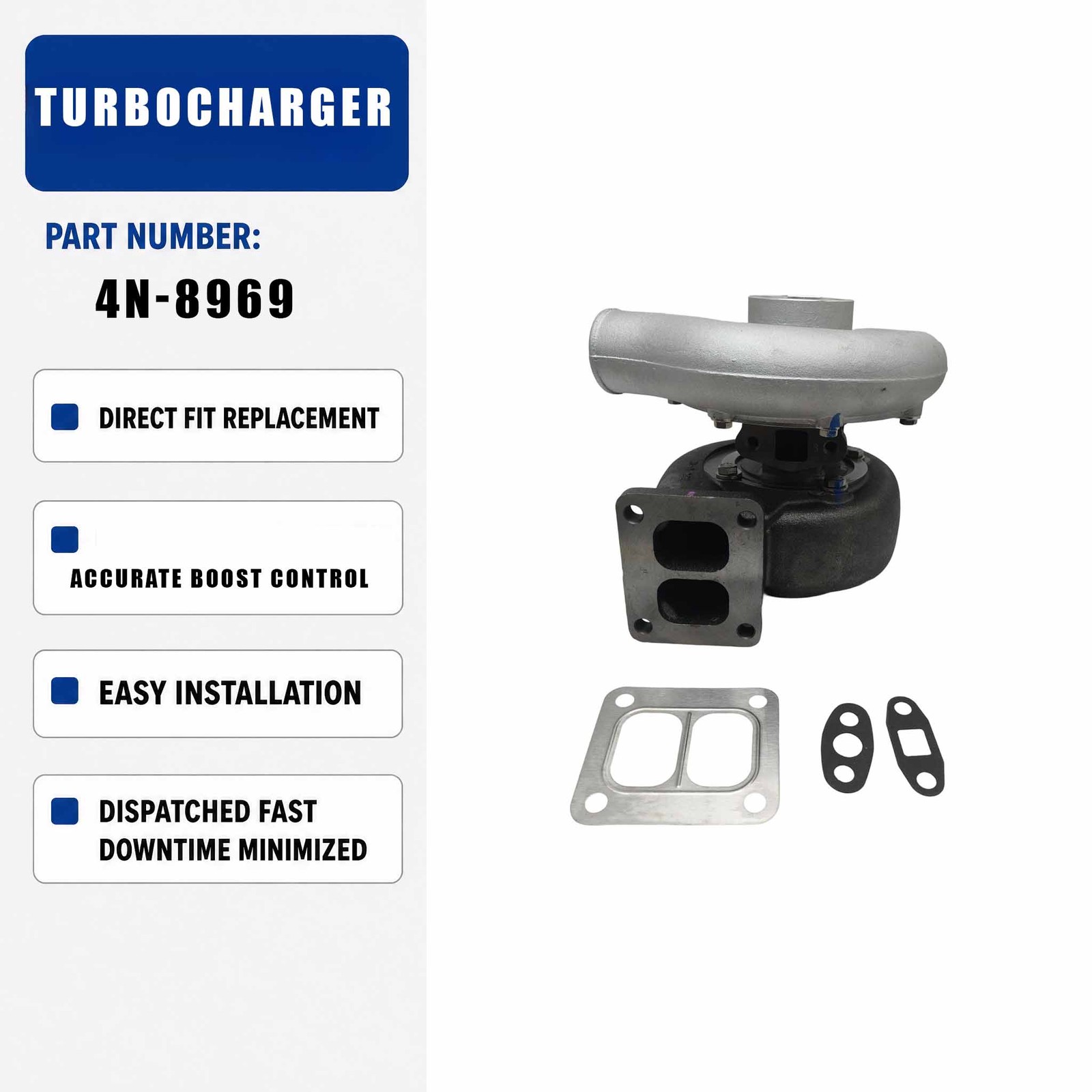 Turbo 3LM-319 Turbocharger 4N-8969 For Caterpillar CAT 816 Landfill Compactor