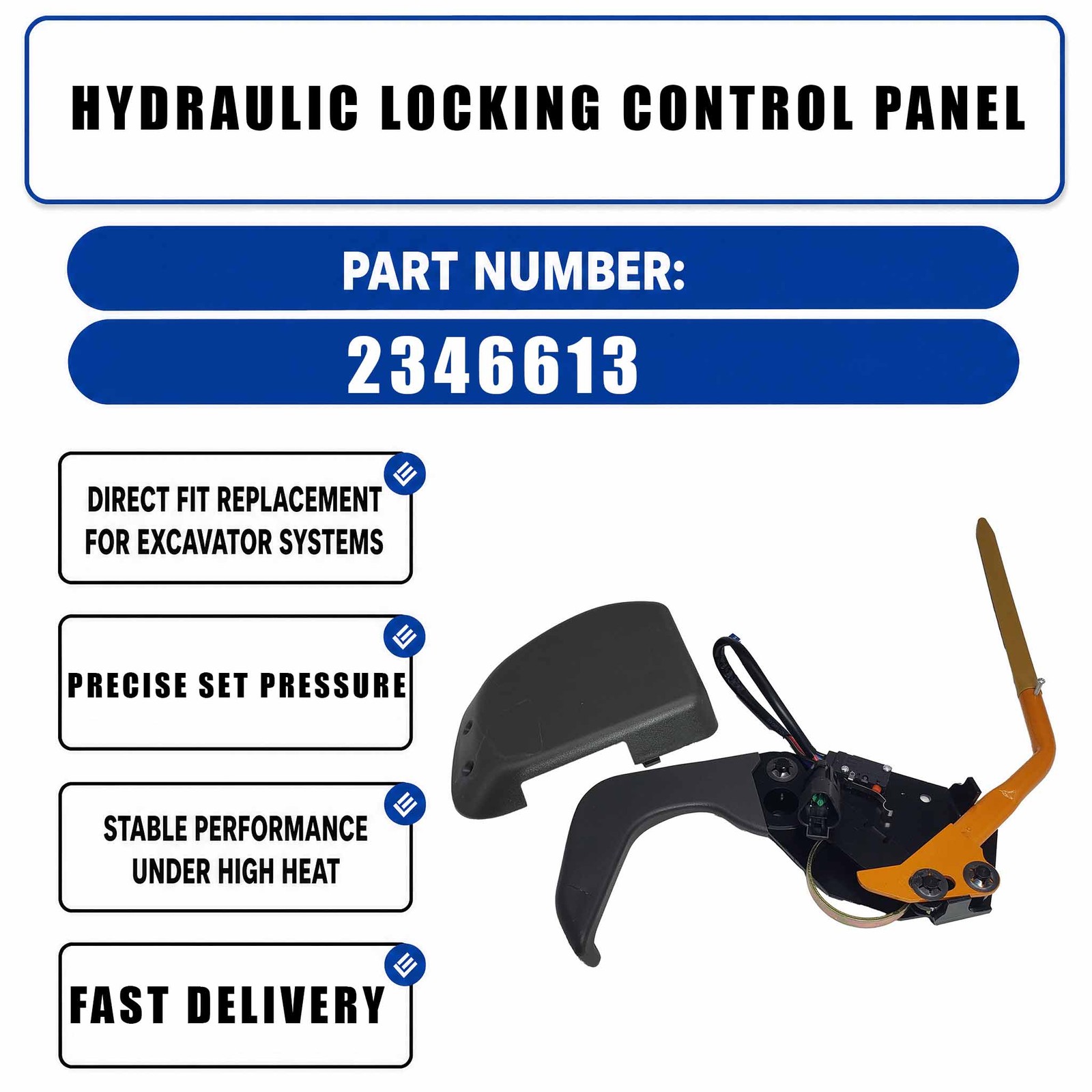 2346613 Hydraulic locking control panel For Caterpillar CAT 323D2 L 313 320GX