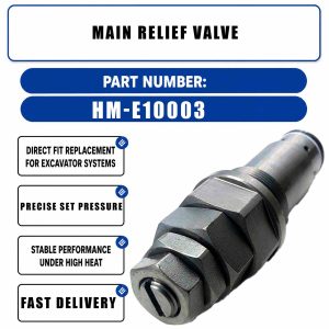 Main Relief Valve HM-E10003 709-70-51200 For Komatsu PC200-3/PC120-5