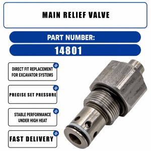 Main Relief Valve HM-E10052 For Daewoo DH55 DH60 DH80 R55