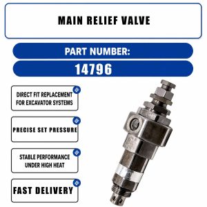 Main Relief Valve 14796 For Sumitomo SH200A3 SH200A1 SH200A2 SH460-5 HD1250