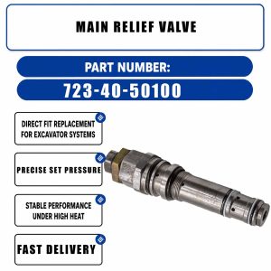 Main Relief Valve 723-40-50100 HM-E10030 For Komatsu PC200-6 (6D99)