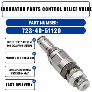 Excavator Parts Control Relief Valve 14762 For Komatsu PC200-6 6D102 PC200-7