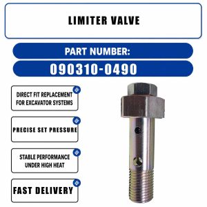 090310-0490 Limiter Valve For Denso Excavator Diesel Machinery Parts
