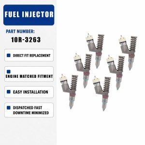 6PCS Fuel Injector Assembly 10R-3263 For Caterpillar CAT C15 Engine