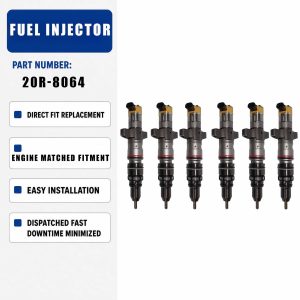 6PCS Fuel Injector 295-1411 For Caterpillar CAT 12M 12K 140M 160K 140K 120K
