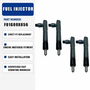 4PCS Fuel injector 1G796-53002 For Bobcat Skid Steer Loader S130 S150 S160 S175