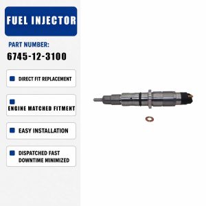 6745-12-3102 1PCS Fuel Injector For NEW HOLLAND TG245 TG275 TG305 T8020 T8030