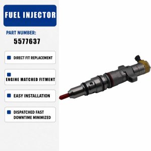 1PCS Fuel Injector 557-7637 5577637 For Caterpillar 627G 637G 637E 637D Wheel