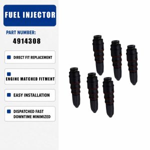 6PCS Fuel Injector 4914505 For CUMMINS NH/NT 855 NT495 NT743 NTA855 N106 Engine