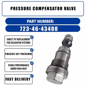 723-46-43400 Pressure Compensator Valve For Komatsu PC200-6 PC200-7 PC360-7