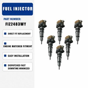 10R-0781 6PCS Fuel Injector For CATERPILLAR CAT 3126 3126B