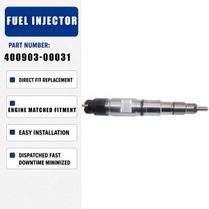 1PCS Fuel Injector 445120258 For Doosan DX340LC-5 DX350LC-5 Excavator