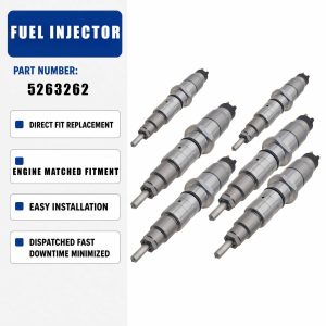 6PCS Fuel Injector FIB1454CP For Komatsu WA20 WA250WA320 WA380 4.5L/ 6.7L
