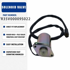YR35V00009S022 Solenoid valve For Kobelco SK130-8 SK140-8 Crawler Excavators