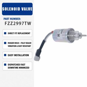 FZZ2997KC solenoid valve For PERKINS SERIES 402D-05 403D-07 403D-11 403D-15