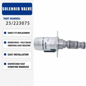 24V Solenoid valve 25/223075 For JCB 3CX 4CX 5CX