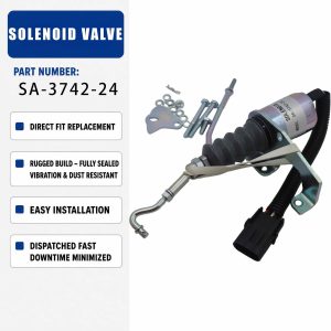 SA-3742-24 Solenoid valve For Cummins 6CT 8.3 Excavator