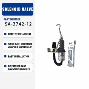 12V Solenoid valve 3932017 For Deutz RSV Perkins Syncro Start