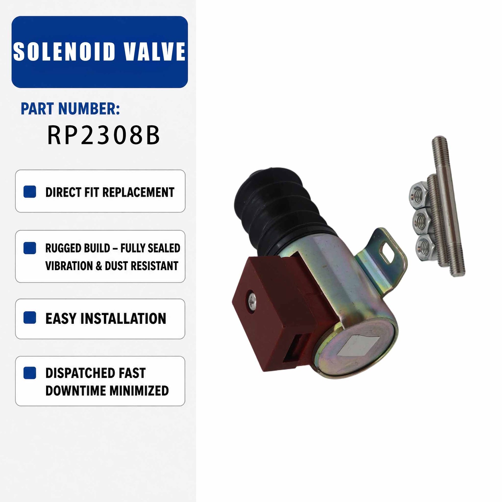 24V Solenoid valve RP-2308 For Construction Machinery Parts