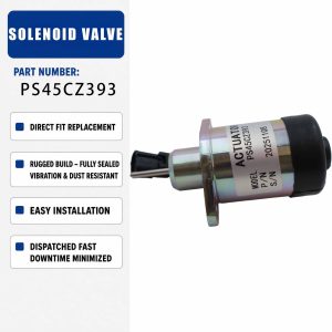 Solenoid valve 1E36960011 For Kubota V2607 V3307 Engine