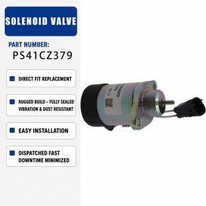 PS41CZ379 12V Solenoid valve For Kubota V2607 V3307 Tractor
