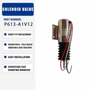 12V Solenoid valve P613-A1V12 For Trombetta Excavator