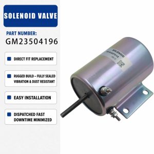 Shut Down Solenoid GM23504196 For Construction machinery parts