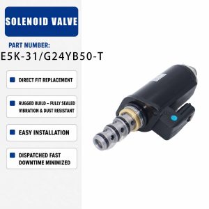 Solenoid Valve KWE5K-31/G24YB50-T For Kobelco SK200-8 SK200 SK250 SK260 SK330