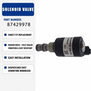 Solenoid valve 12V 146354 For New Holland tractor loaders - u80b tier 3 (04/08