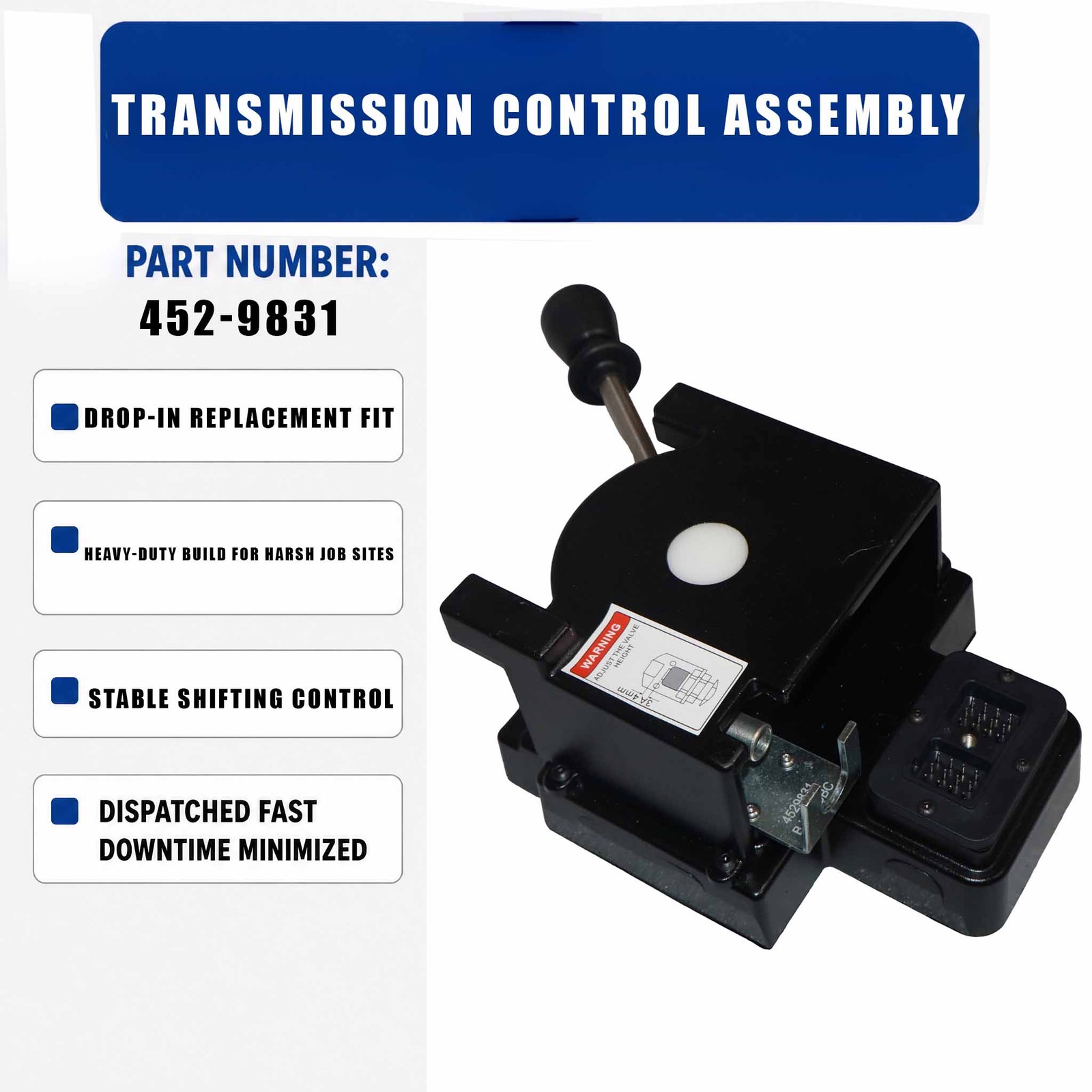 8F-6R transmission control assembly 452-9831 For Caterpillar CAT 160K 140K 2