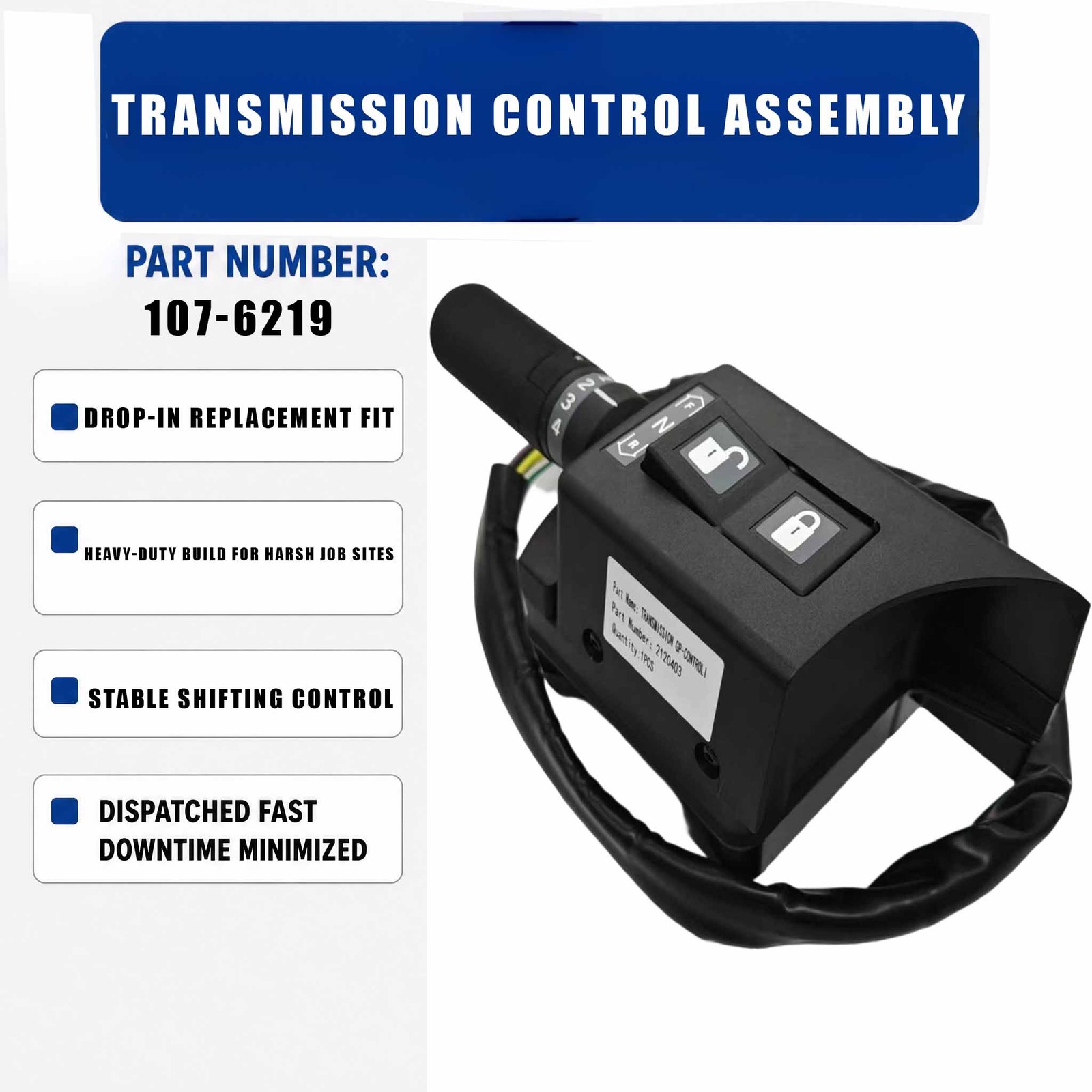 Transmission control assembly 212-0403 2120403 For Caterpillar CAT Earthmoving