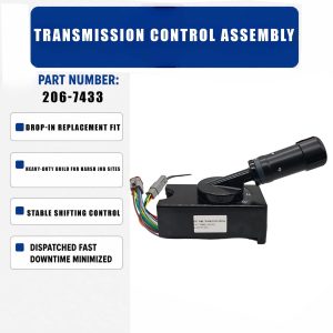 Transmission control assembly 206-7433 For Caterpillar CAT Integrated tool rack