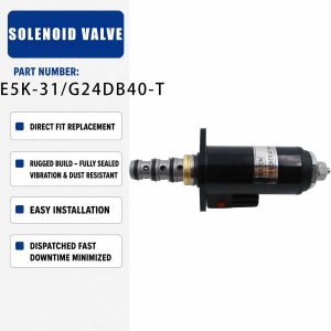Solenoid valve KWE5K-31/G24DB40-T For Kobelco SK100 SK120 SK200-3 SK200-6