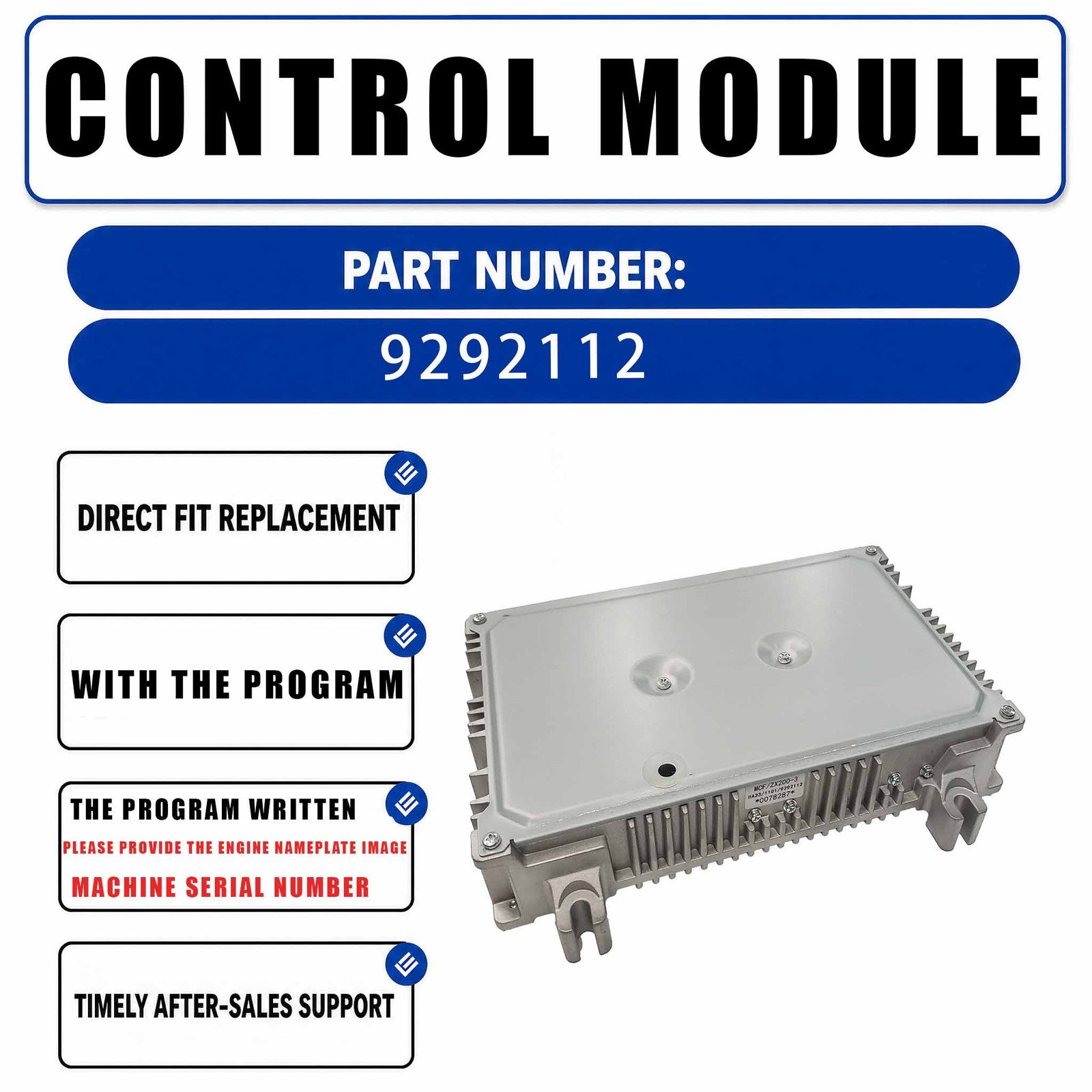 Excavator ECU Controller 9292112 For Hitachi ZX200-3 ZX210-3 ZX240-3 ZX250