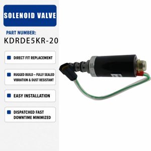 Solenoid valve KDRDE5KR-20 For Sany SY135-8 SY335-8 For Kobelco SK200-6E