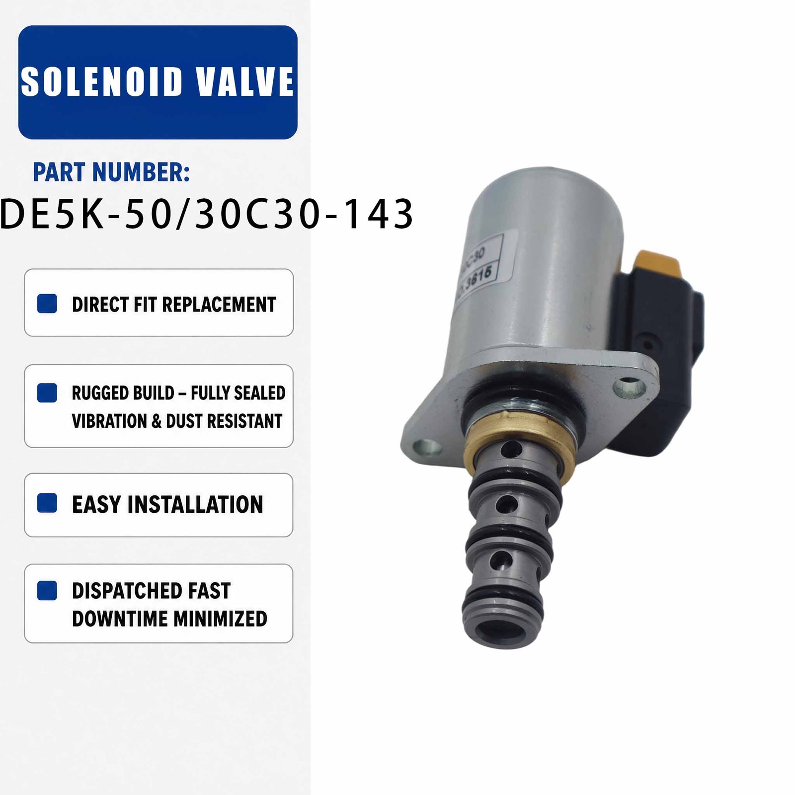 Solenoid Valve A10237 For SK350 8 SK450 8 Crawler Excavators