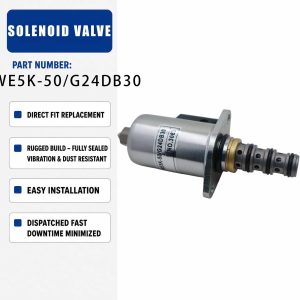 Solenoid valve KWE5K-50/G24DB30 For Kobelco SK200-8 SK170-8 SK210-8 Excavator