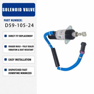 Solenoid valve D59-105-24 For Hangchai 6114 Diesel Engine