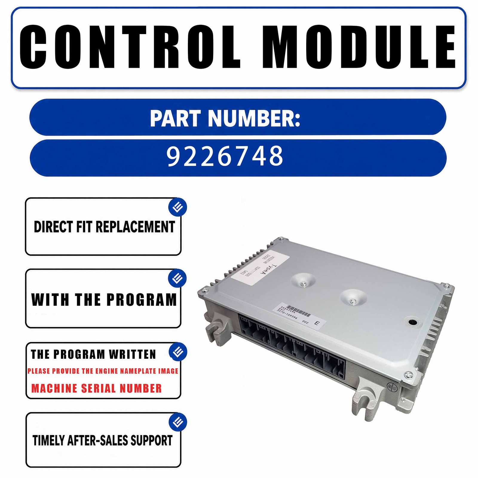 Excavator ECU Controller 4428085 For Hitachi ZX130W ZX100-1 ZX110-1 ZX120-1