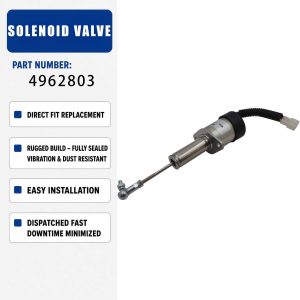 Fuel Shutoff Valve 24V 4962803 For Cummins