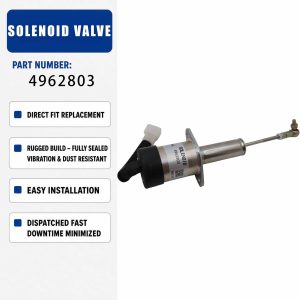 12V Fuel Shutoff Valve 4962803 For Cummins
